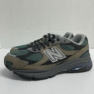 New Balance 2010 Dockside Indigo U2010AGY Size 7 Brown Green Mesh Runner Kith
